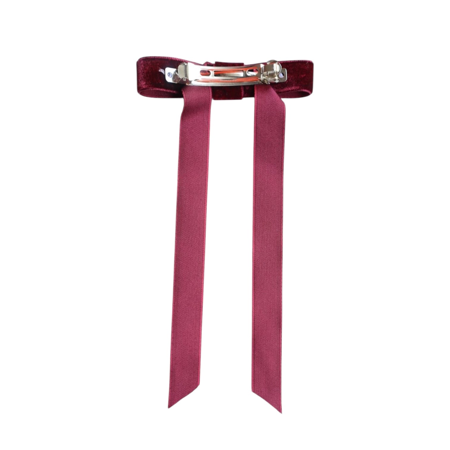 Bordo Kadife Fiyonk Toka