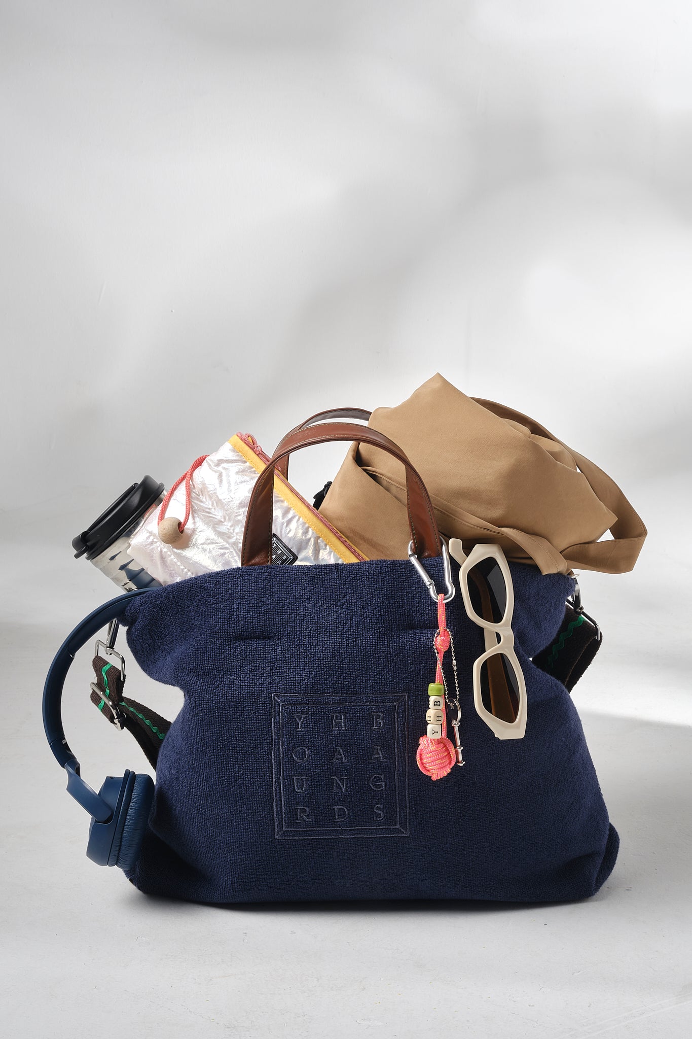 Lacivert Terry Tote Çanta