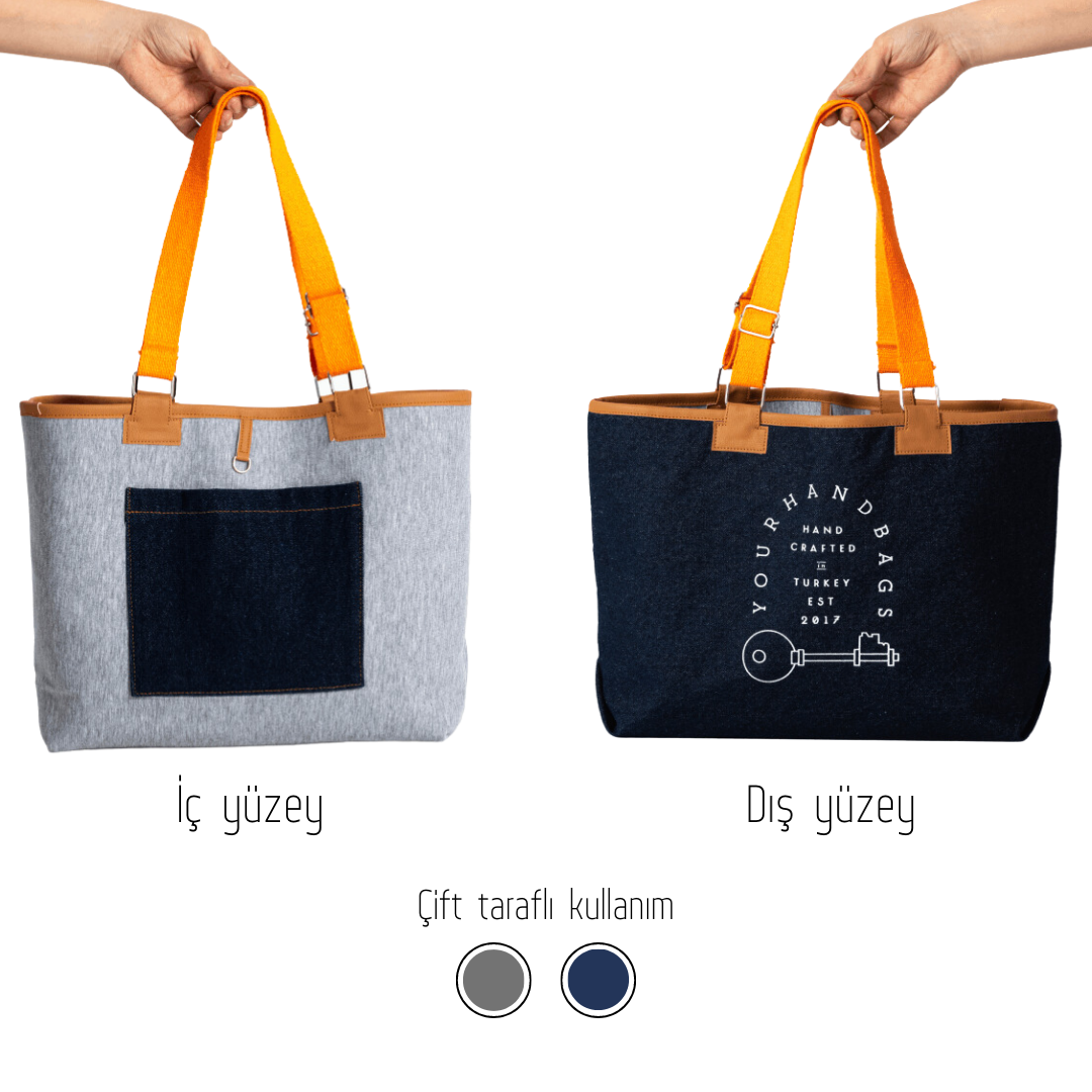 Denim Tote Çanta