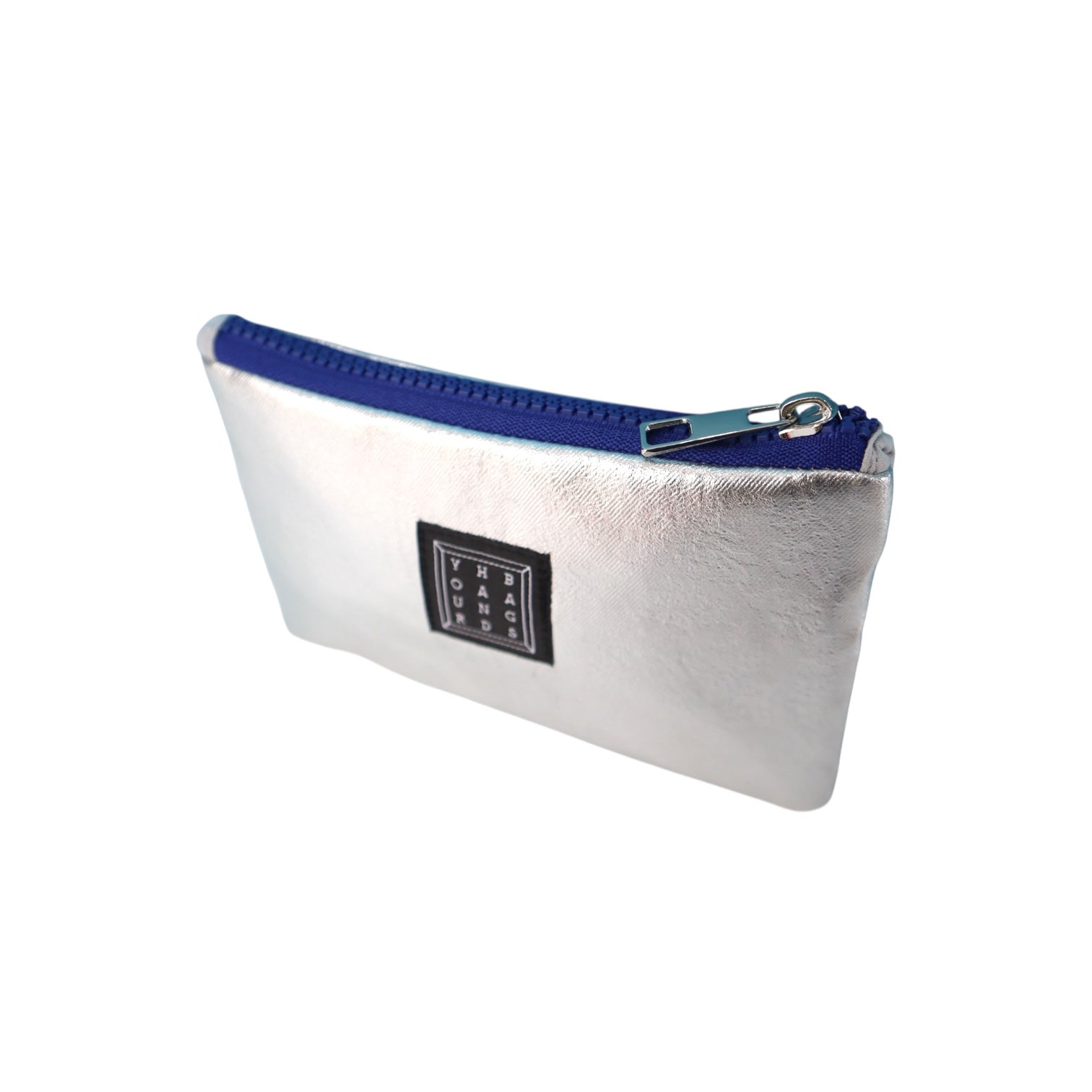 Mavi Fermuarlı Gümüş Cüzdan S