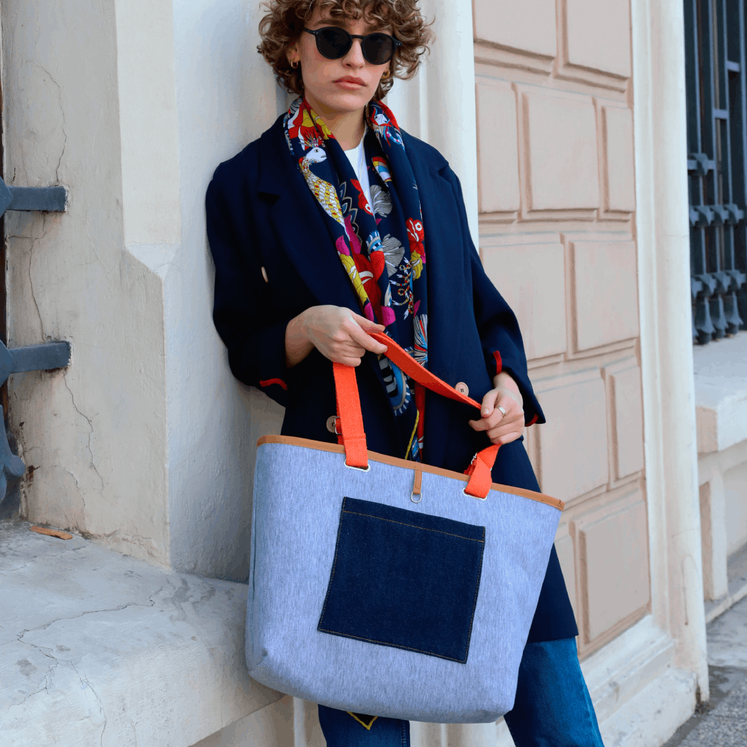 Denim Tote Çanta
