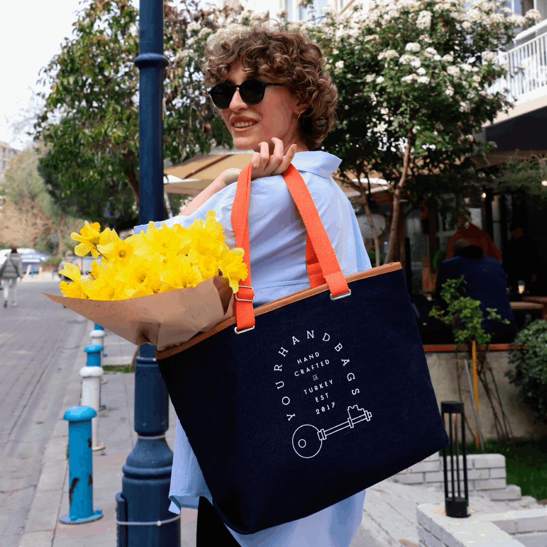 Denim Tote Çanta