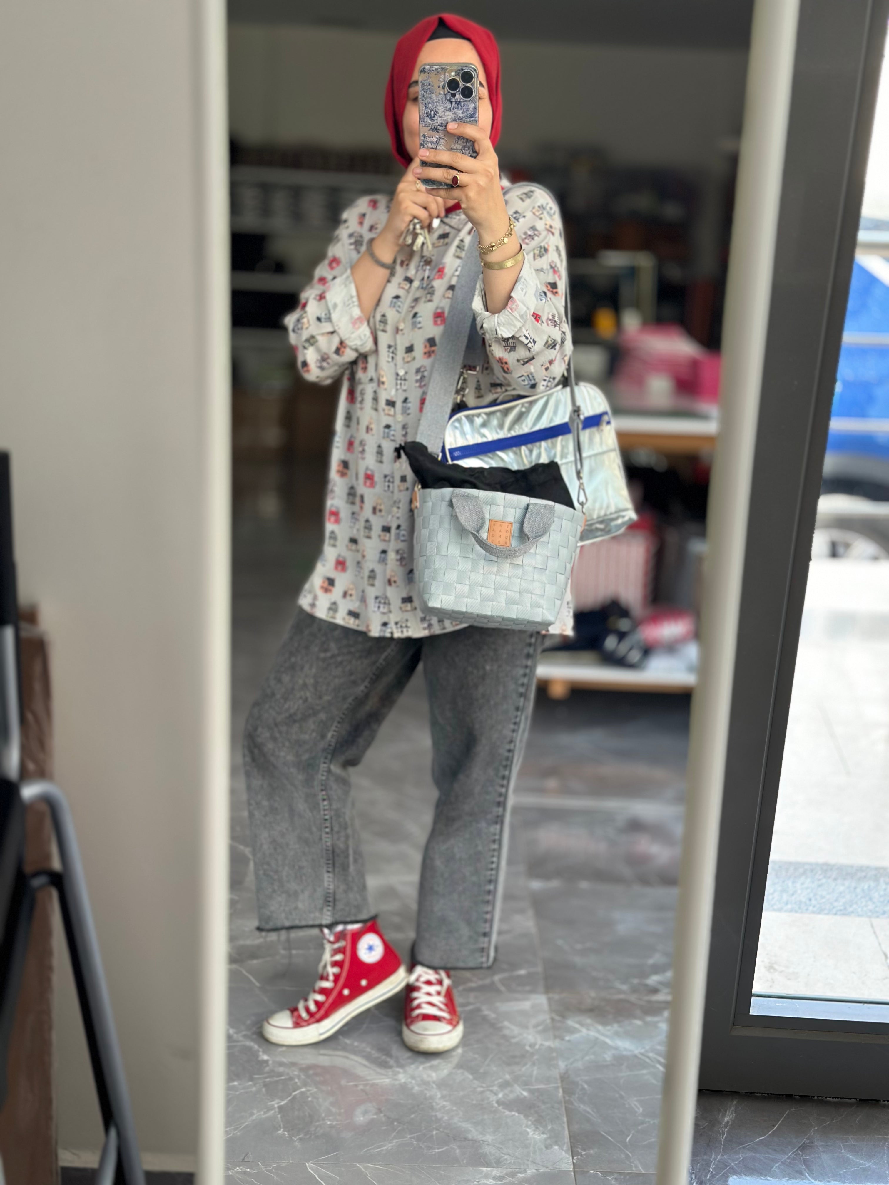 Çakıltaşı Mini Sepet Çanta