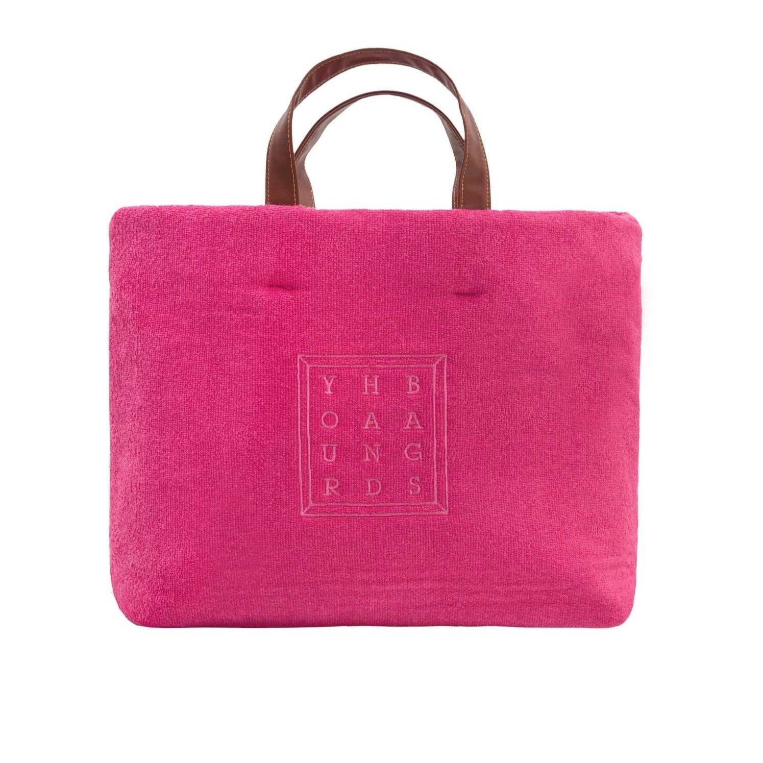 Fuşya Terry Tote Çanta