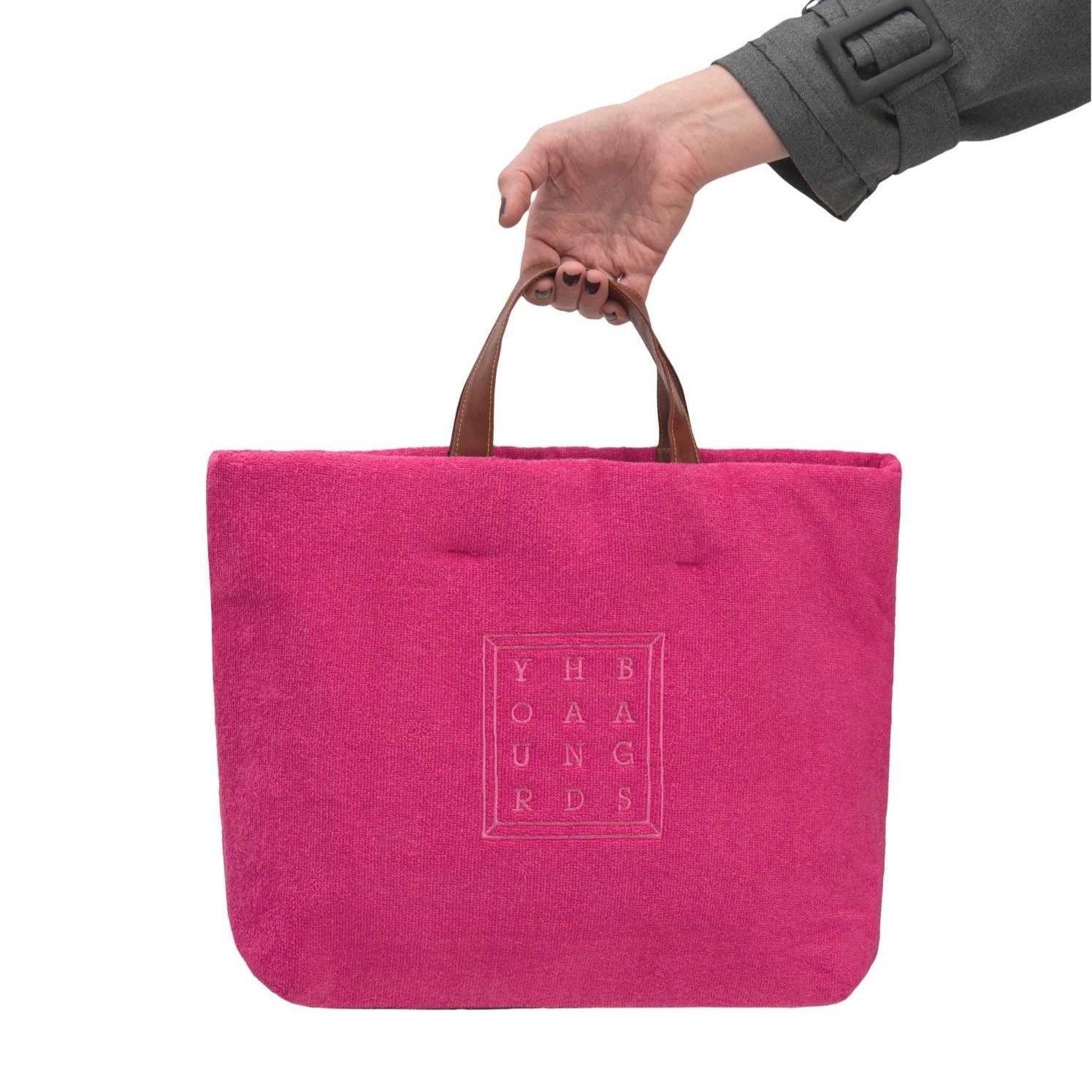 Fuşya Terry Tote Çanta
