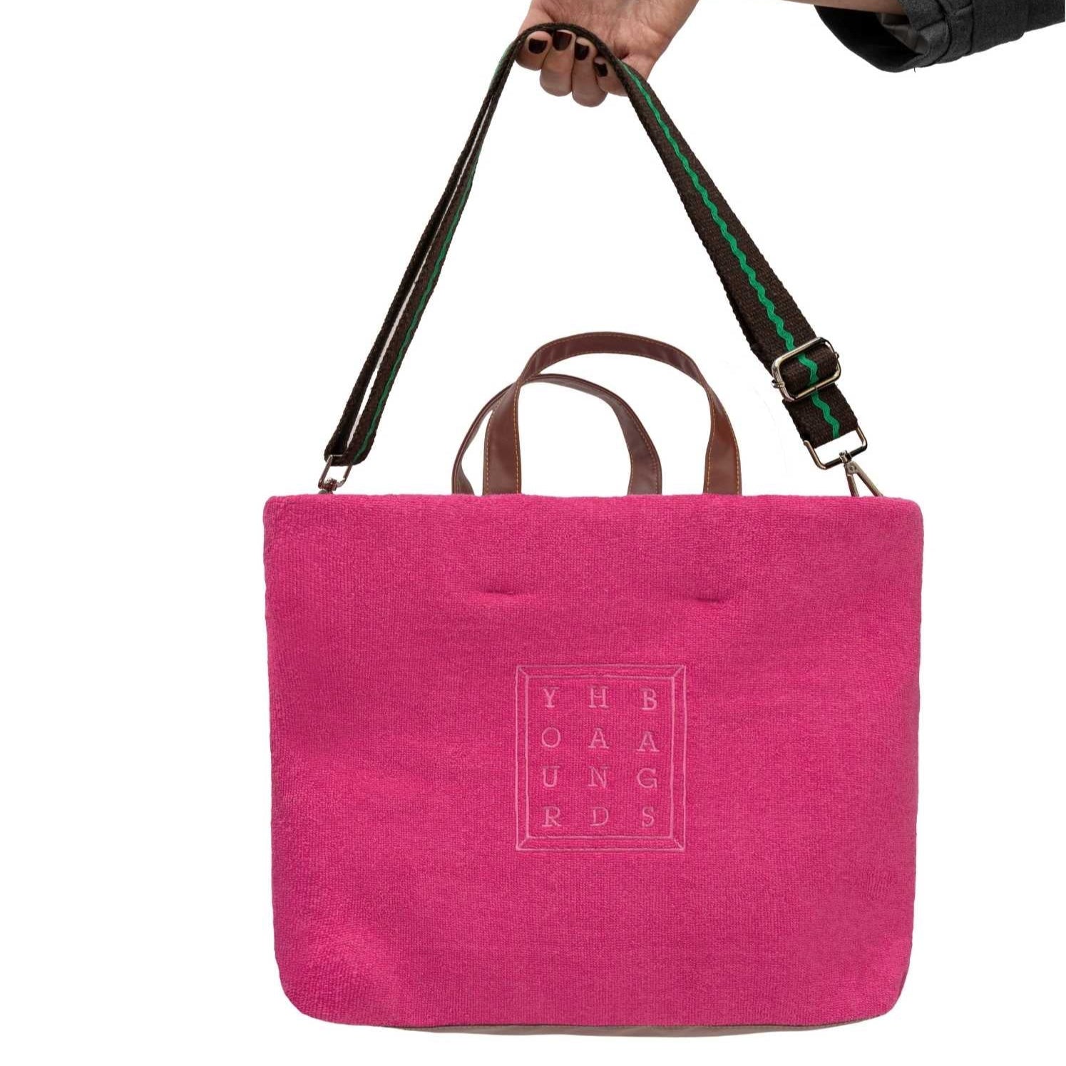 Fuşya Terry Tote Çanta