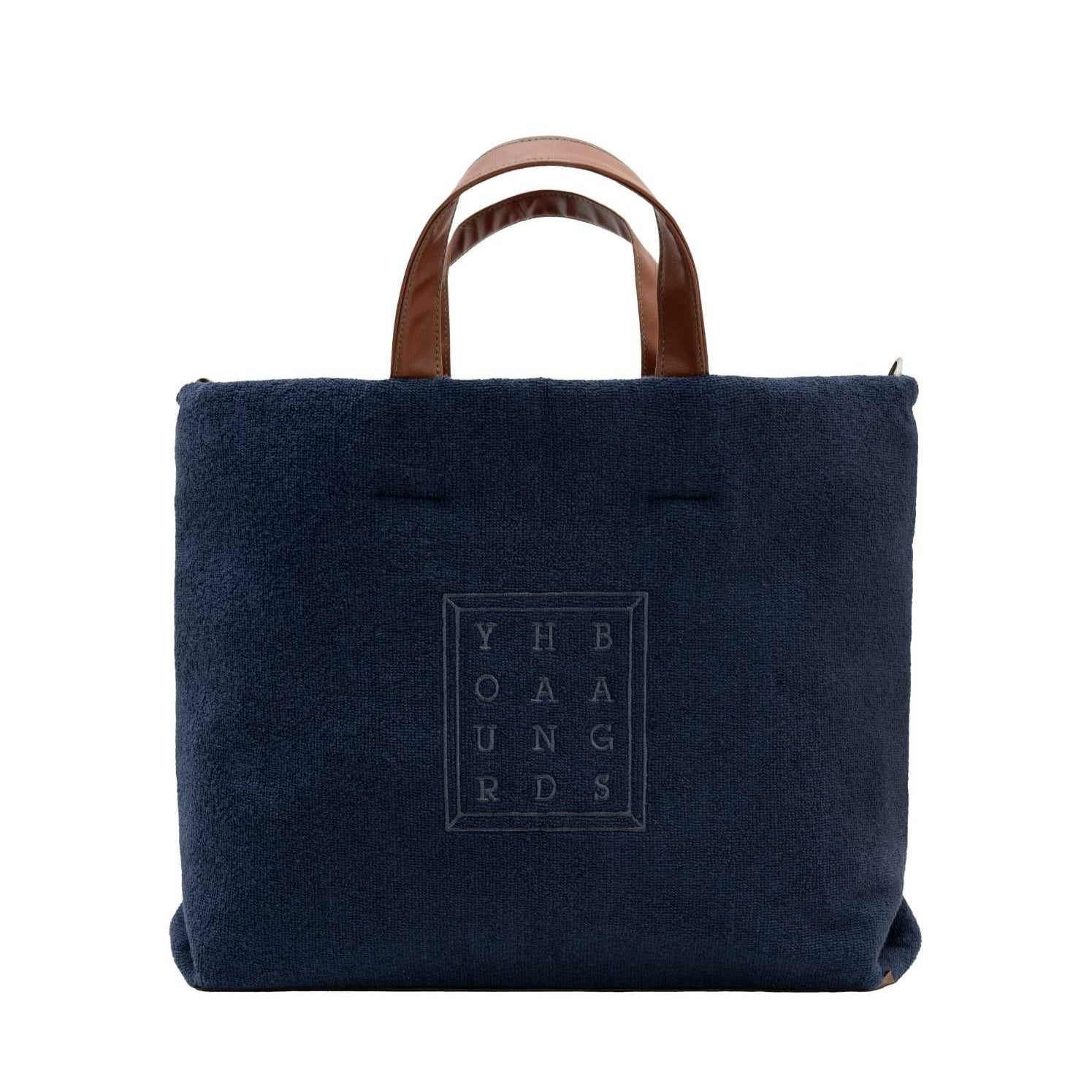 Lacivert Terry Tote Çanta