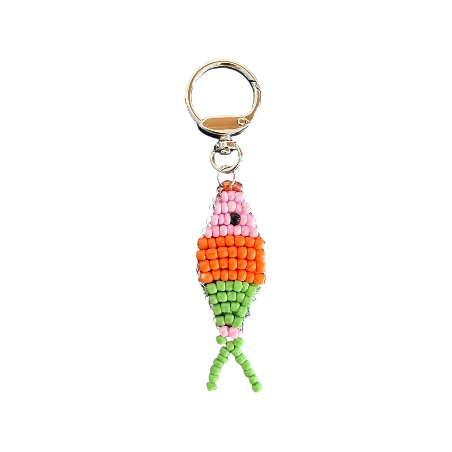 Boncuklu Turuncu Balık Charm
