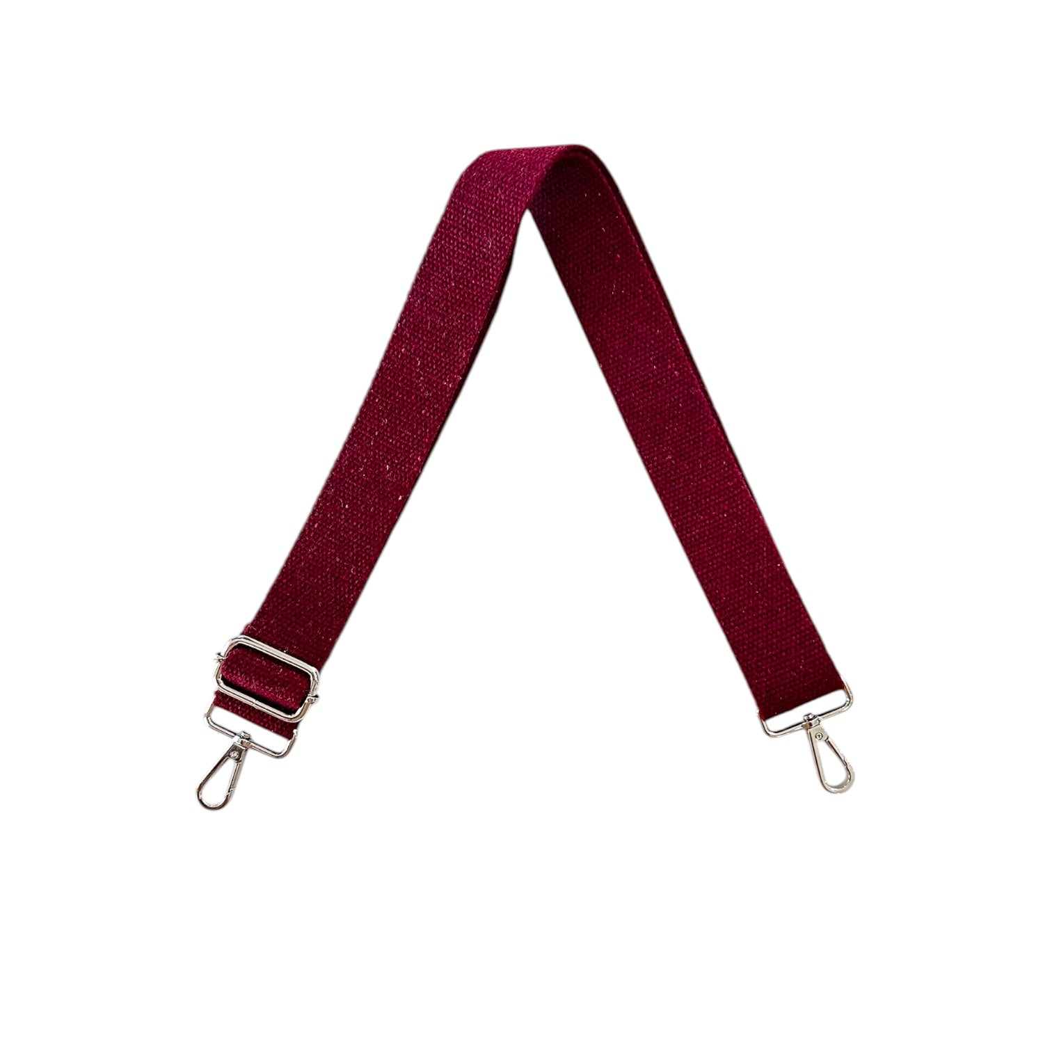 Bordo Pamuk Çanta Askısı